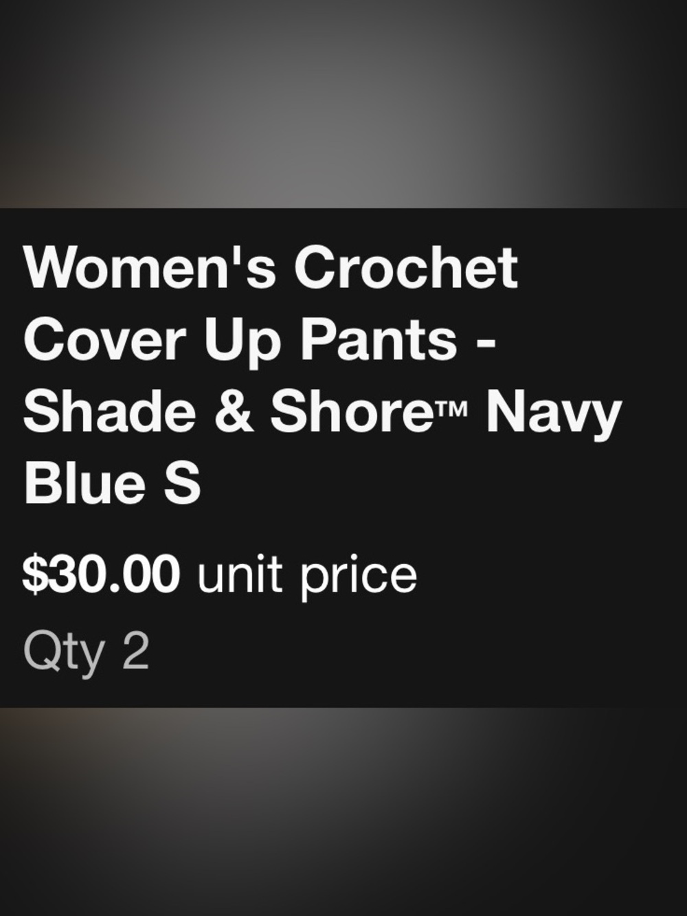 Shade & Shore Navy Blue Crochet Cover-Up Pants Open Knit Swim Beach Women Small - Picture 9 of 9